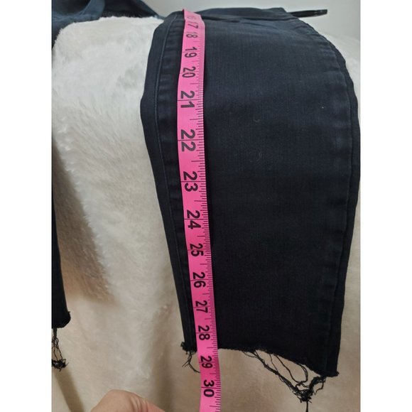 Agolde Black Sophie Skinny Jeans Raw Hem 26 36832, A003-2022 - Picture 5 of 9